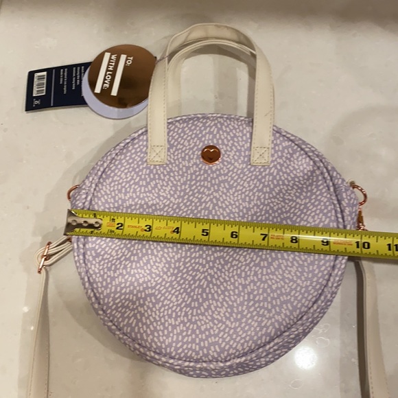 Round lavender small crossbody bag - Picture 6 of 8